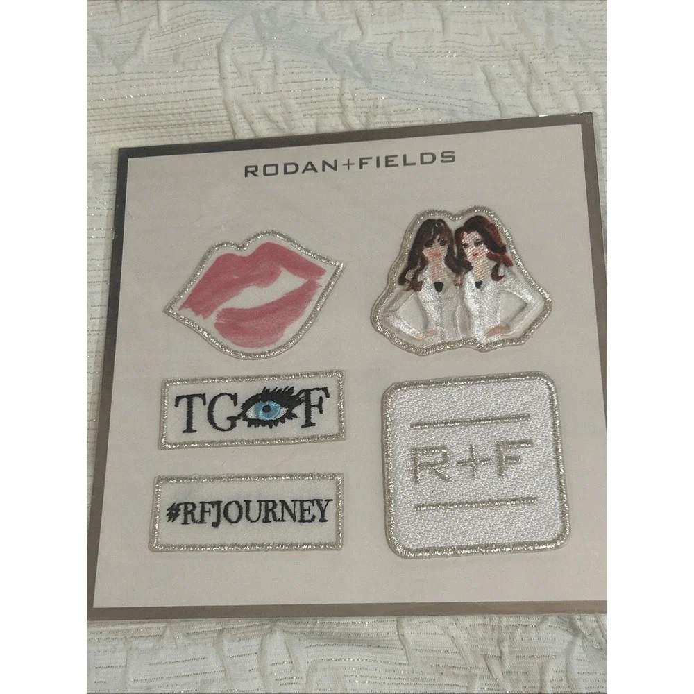 Rodan +‎ Fields R+F Embroidered Patch Set #RFJourney Lips TGIF Consultant New
